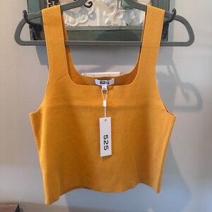 ✨ 525 Mustard Knit Tank Top – Size Large (NWT) ✨
